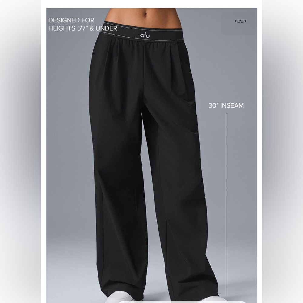 Alo black lo trouser pants